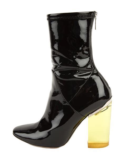 dior lucite boots|dior designer ankle boots.